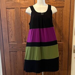 Blu Sage Colorblock Mini Dress XL